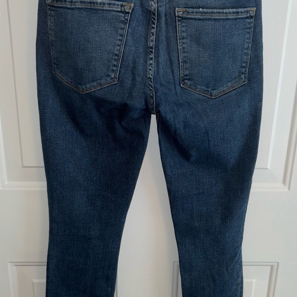 FRAME Le Skinny de Jeanne Jeans Women’s 26 Raw Hem Stretch Dark Wash - Picture 7 of 12